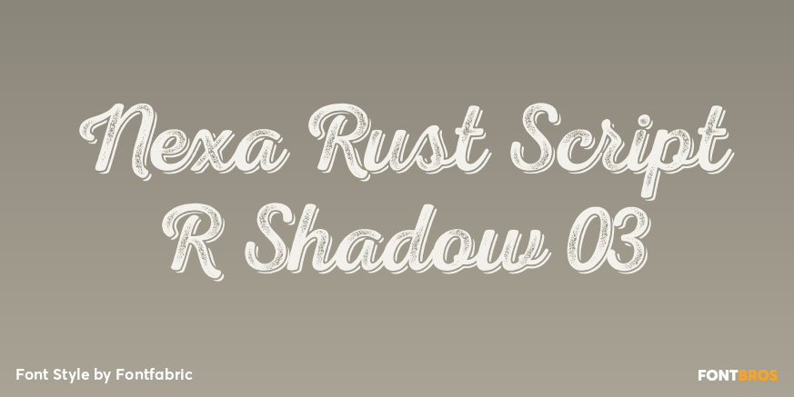 Nexa Rust Script R Shadow 03 Poster
