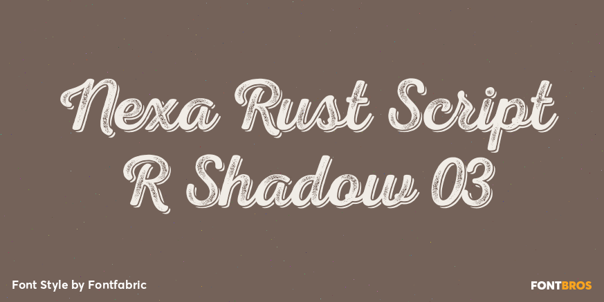 Nexa Rust Script R Shadow 03 Poster
