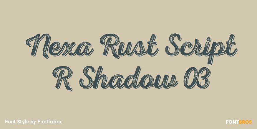 Nexa Rust Script R Shadow 03 Poster