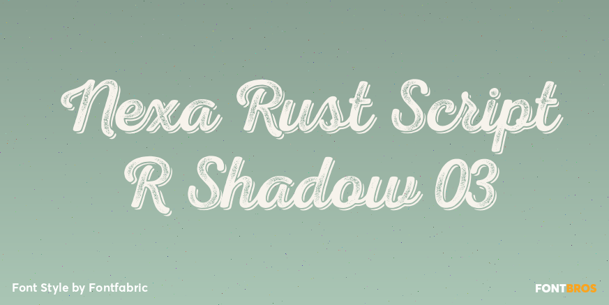 Nexa Rust Script R Shadow 03 Poster
