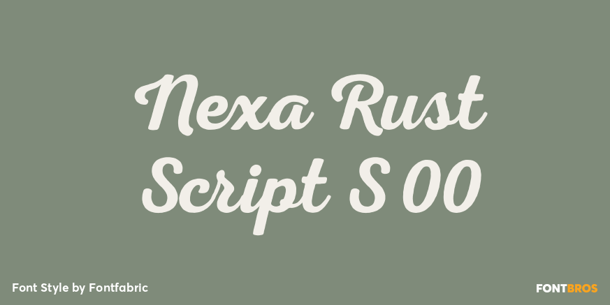 Nexa Rust Script S 00 Poster