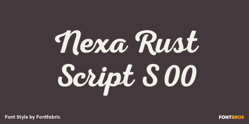 Nexa Rust Script S 00 Poster