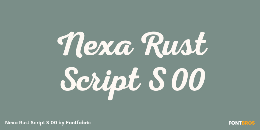 Nexa Rust Script S 00 Poster