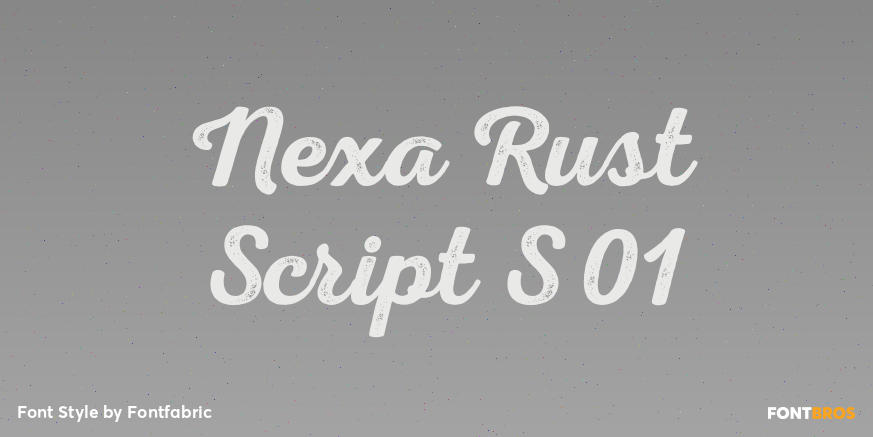 Nexa Rust Script S 01 Poster
