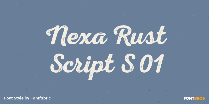 Nexa Rust Script S 01 Poster