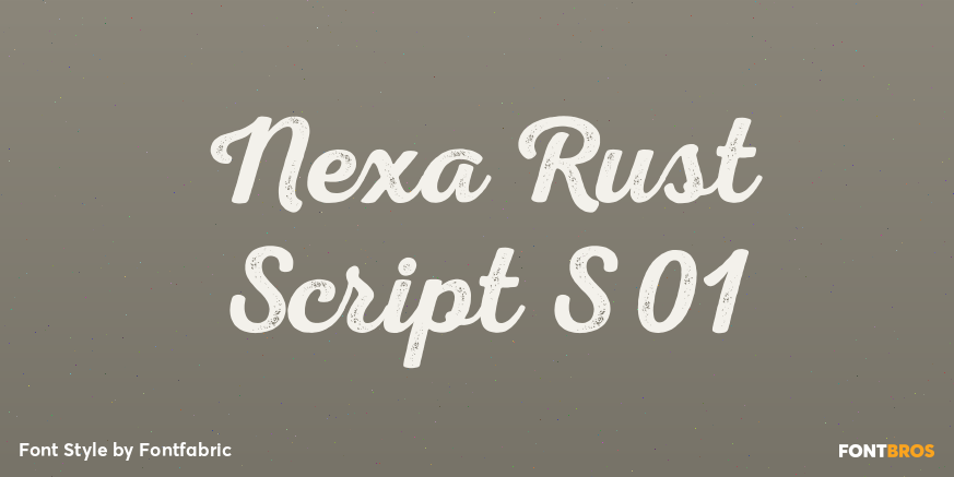 Nexa Rust Script S 01 Poster
