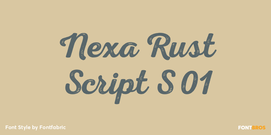 Nexa Rust Script S 01 Poster
