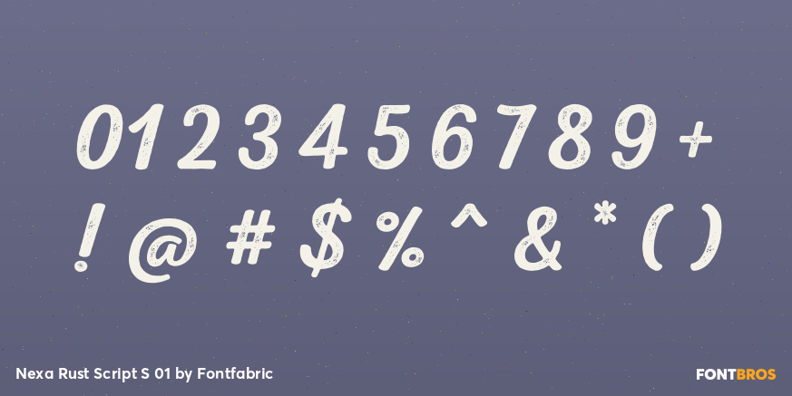 Nexa Rust Script S 01 Font Poster #4