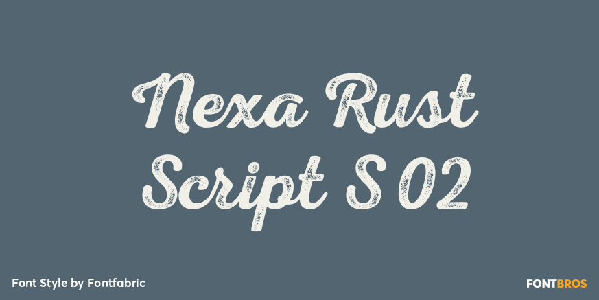 Nexa Rust Script S 02 Poster