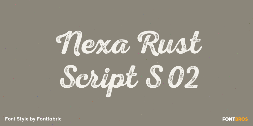 Nexa Rust Script S 02 Poster