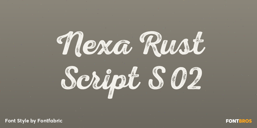 Nexa Rust Script S 02 Font Poster #1