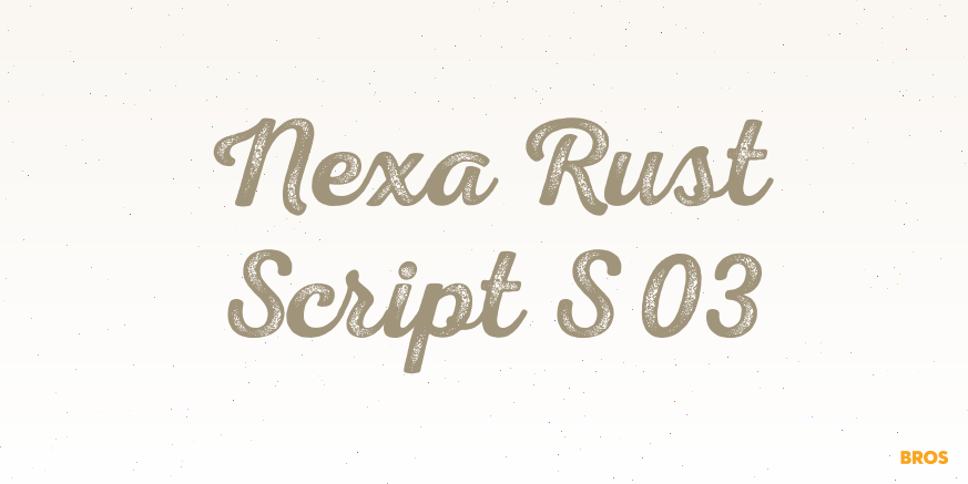 Nexa Rust Script S 03 Poster