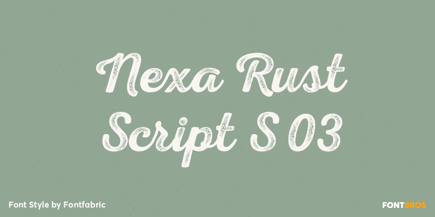Nexa Rust Script S 03 Poster