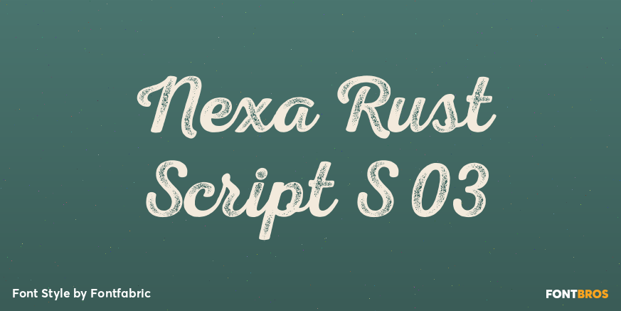 Nexa Rust Script S 03 Poster