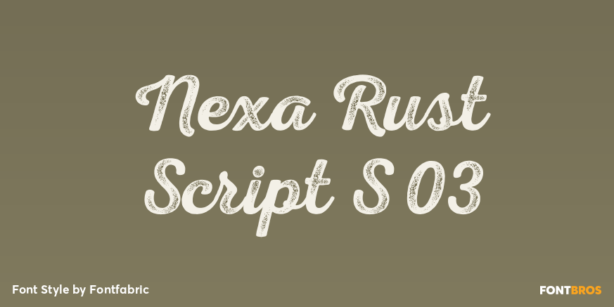Nexa Rust Script S 03 Poster
