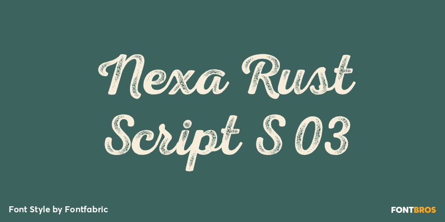 Nexa Rust Script S 03 Poster