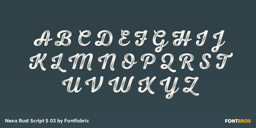 Nexa Rust Script S 03 Font Poster #2