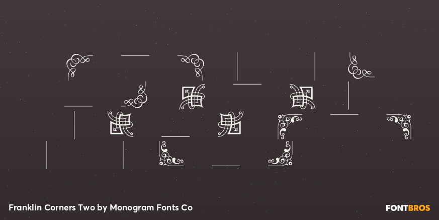 Franklin Corners Two Font Poster #2