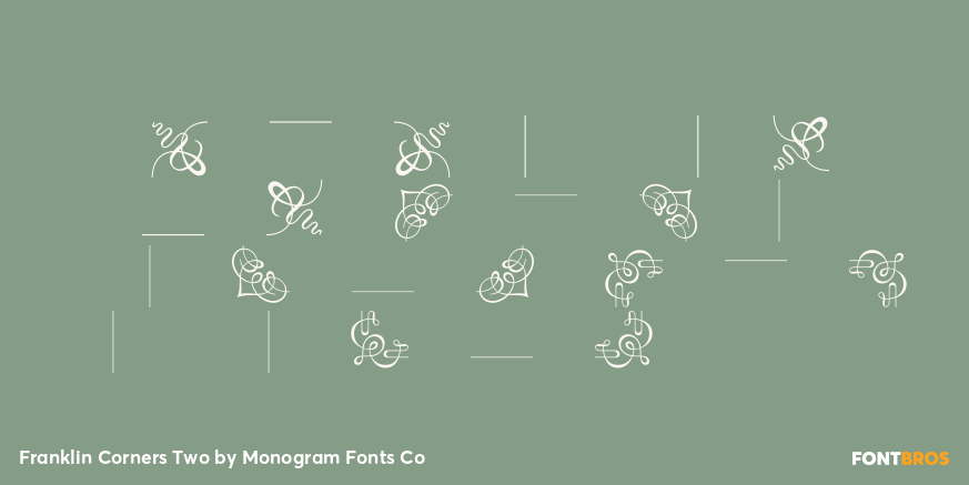 Franklin Corners Two Font Poster #3