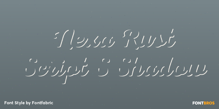 Nexa Rust Script S Shadow Poster