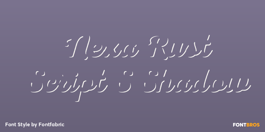 Nexa Rust Script S Shadow Poster