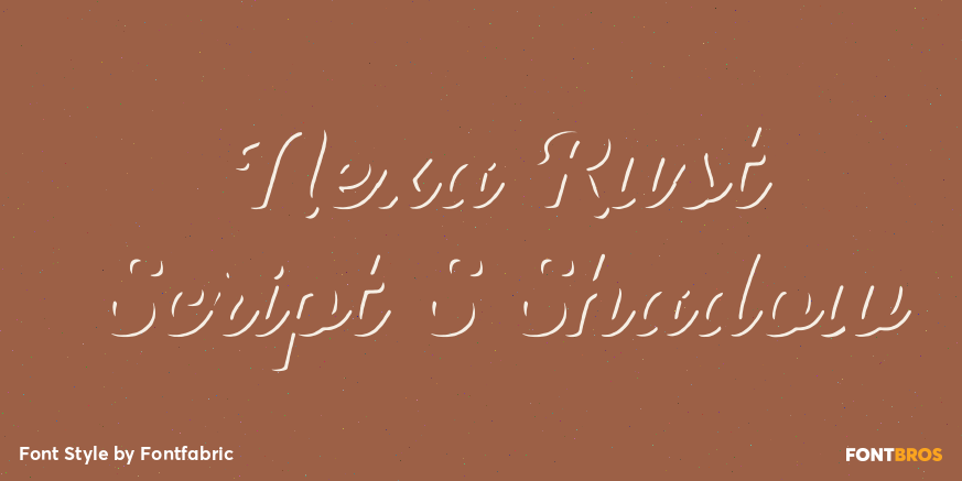 Nexa Rust Script S Shadow Poster