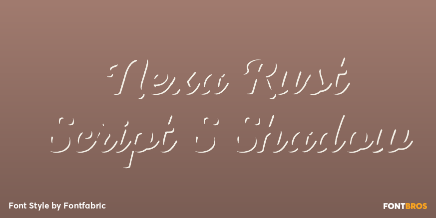 Nexa Rust Script S Shadow Poster
