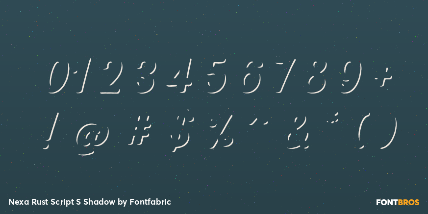 Nexa Rust Script S Shadow Font Poster #4