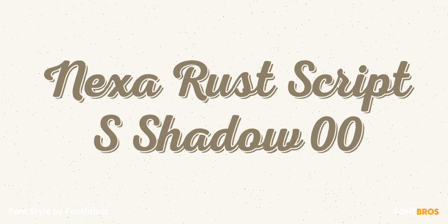 Nexa Rust Script S Shadow 00 Poster