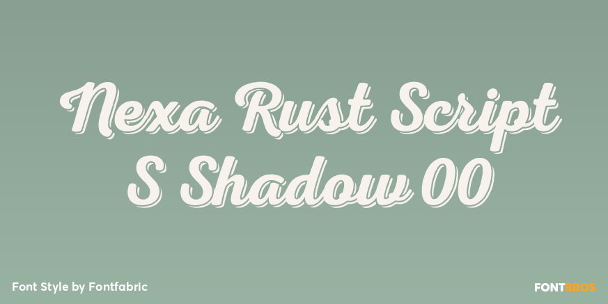 Nexa Rust Script S Shadow 00 Poster