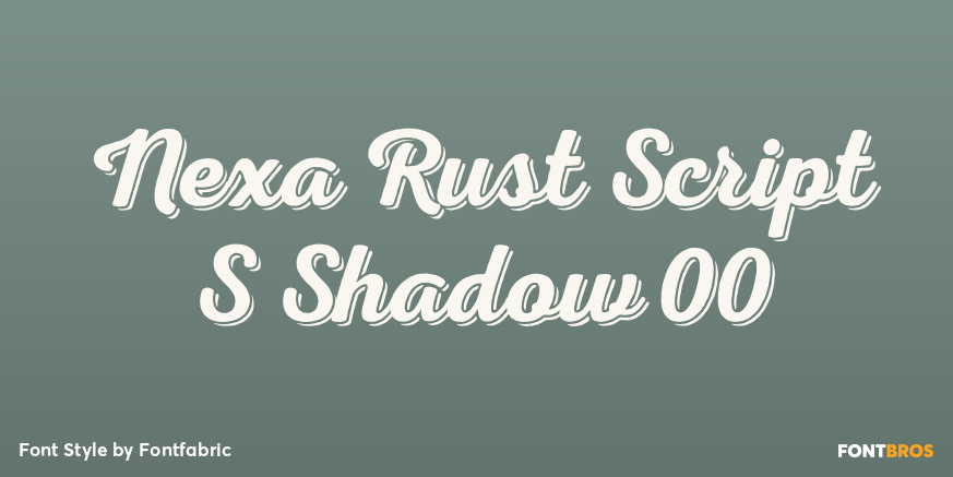 Nexa Rust Script S Shadow 00 Poster