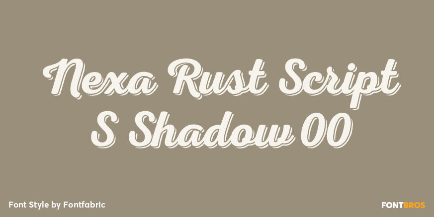 Nexa Rust Script S Shadow 00 Poster