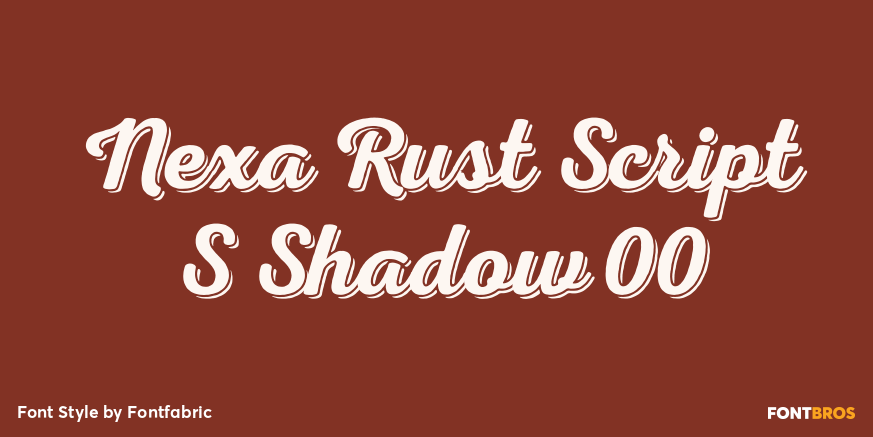 Nexa Rust Script S Shadow 00 Poster