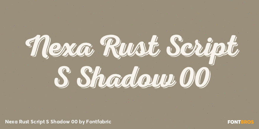 Nexa Rust Script S Shadow 00 Poster