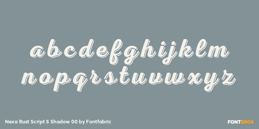 Nexa Rust Script S Shadow 00 Font Poster #3