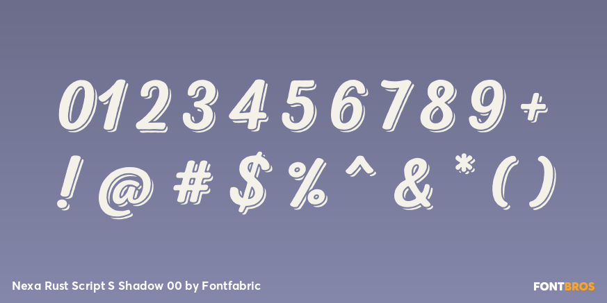 Nexa Rust Script S Shadow 00 Font Poster #4