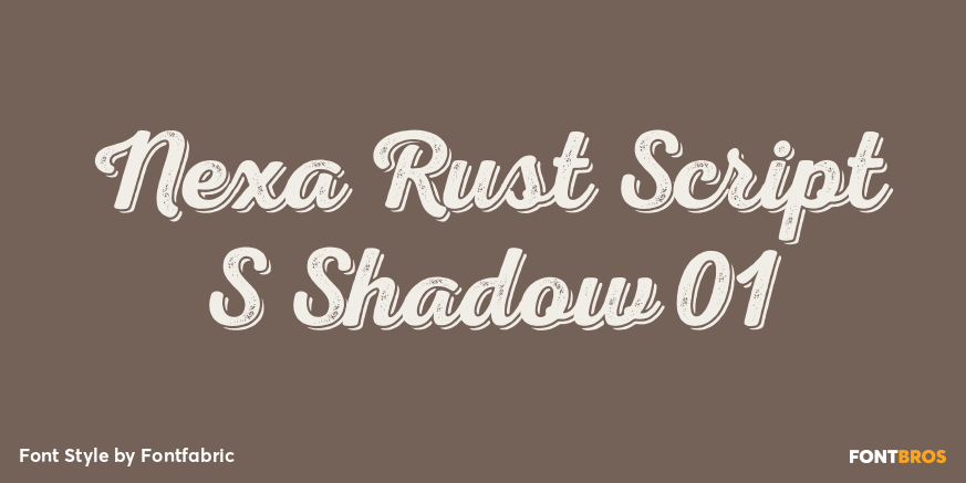 Nexa Rust Script S Shadow 01 Poster