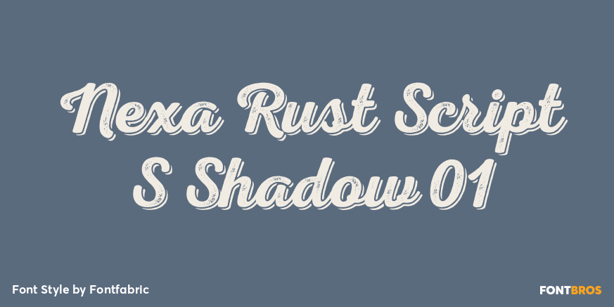 Nexa Rust Script S Shadow 01 Poster