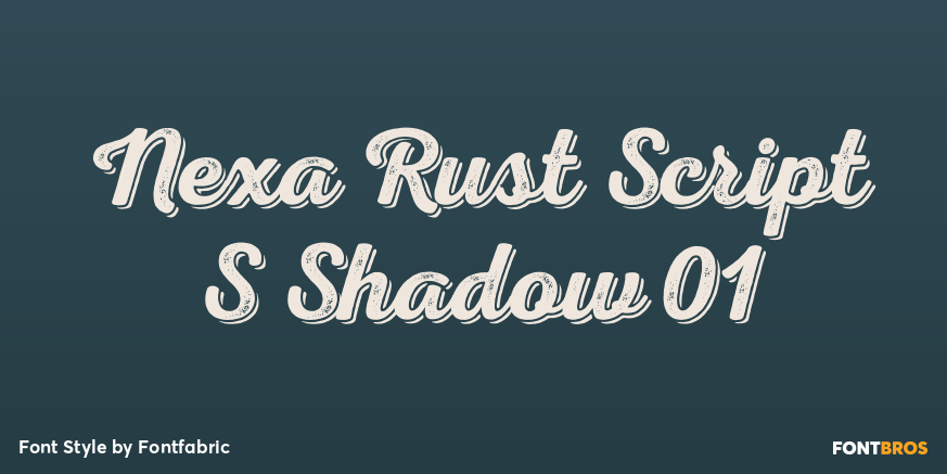 Nexa Rust Script S Shadow 01 Poster