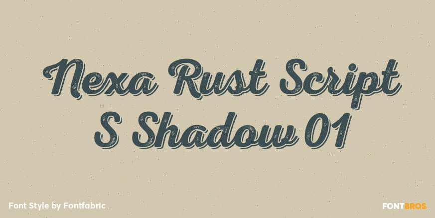 Nexa Rust Script S Shadow 01 Poster