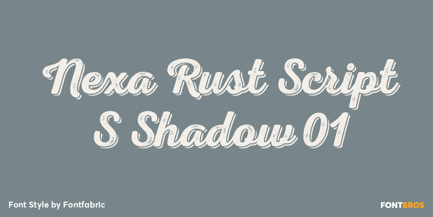 Nexa Rust Script S Shadow 01 Poster