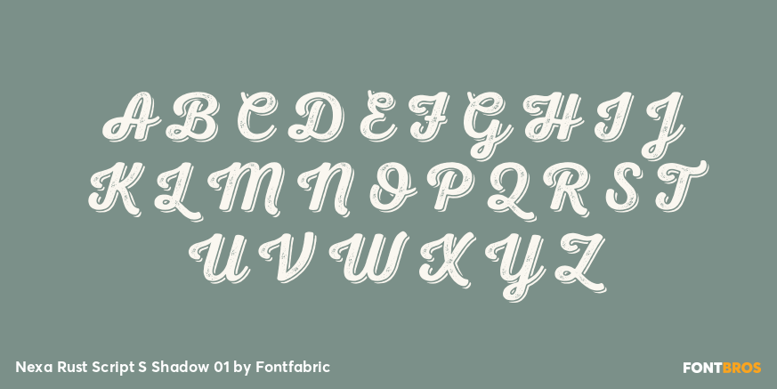 Nexa Rust Script S Shadow 01 Font Poster #1