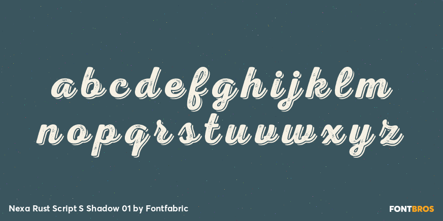 Nexa Rust Script S Shadow 01 Font Poster #1