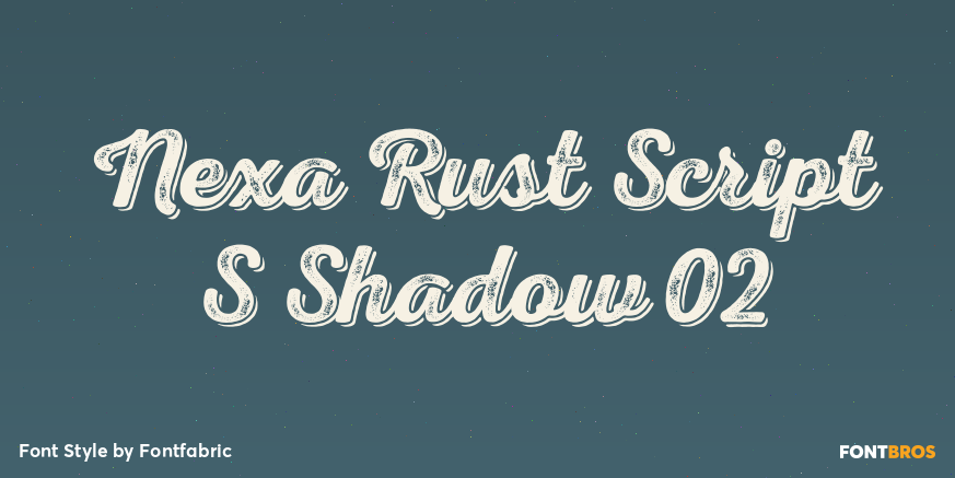 Nexa Rust Script S Shadow 02 Poster