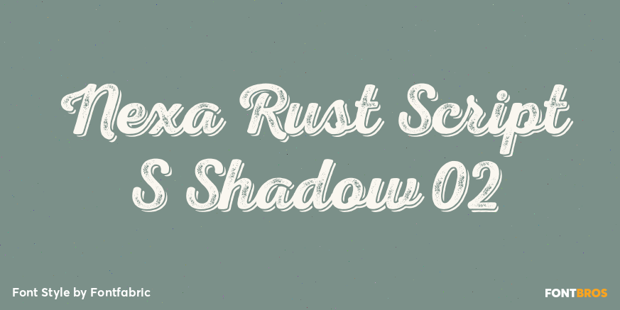 Nexa Rust Script S Shadow 02 Poster