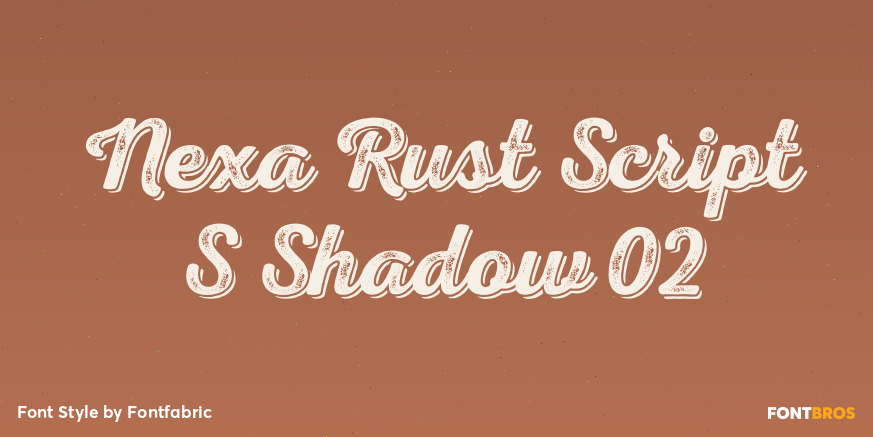 Nexa Rust Script S Shadow 02 Poster