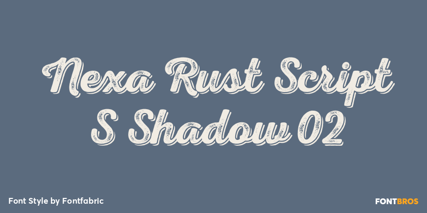 Nexa Rust Script S Shadow 02 Poster
