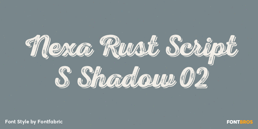 Nexa Rust Script S Shadow 02 Poster