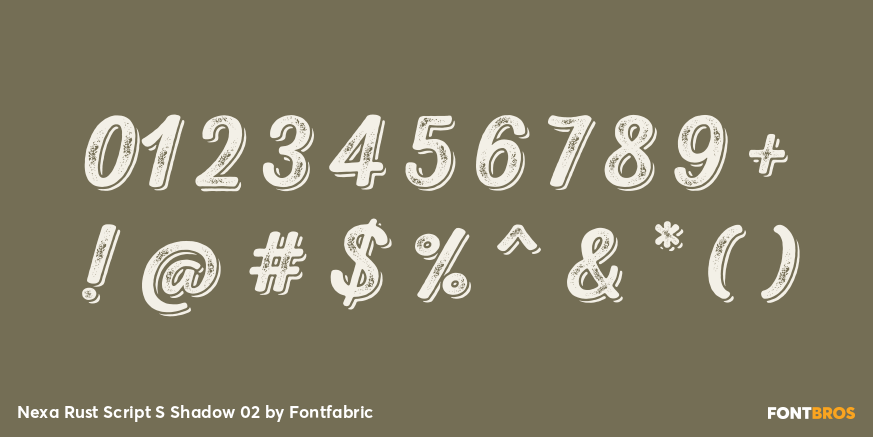 Nexa Rust Script S Shadow 02 Font Poster #4
