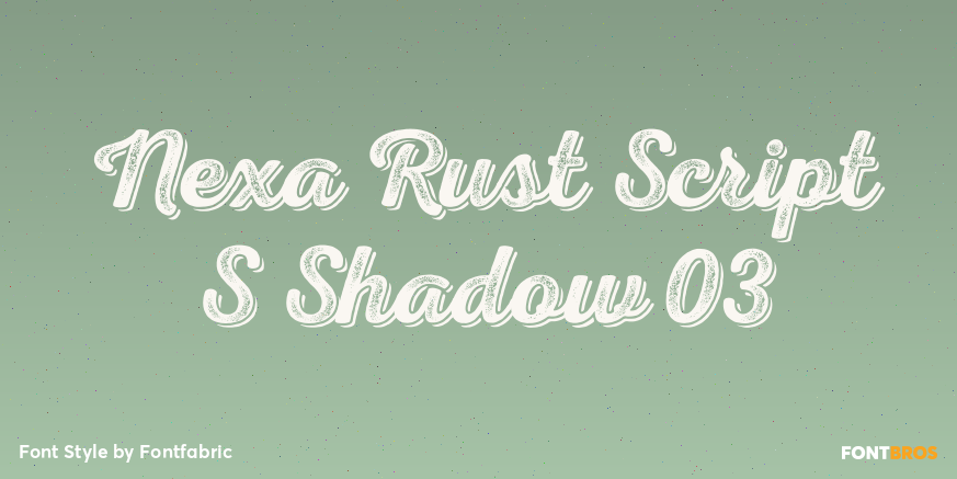 Nexa Rust Script S Shadow 03 Poster